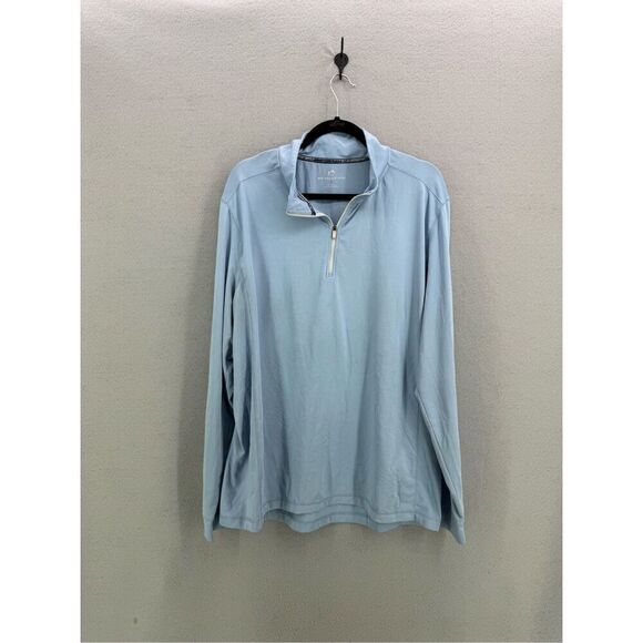 Southern Tide Men's Blue The Skipjack Quarter Zip Pullover Sweater Size XL - Picture 1 of 6